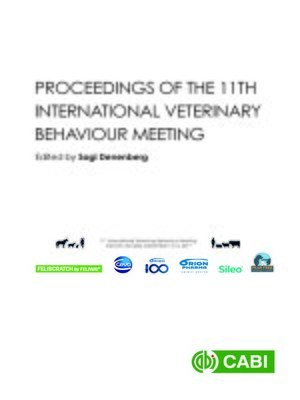 cover image of Proceedings of the 11th International Veterinary Behaviour Meeting